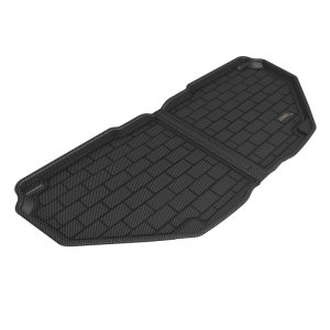 Rivian R1T Cargo Liner - Front - 3D MAXpider - Kagu, Carbon Fiber Embossed Pattern - Black - `22-`23